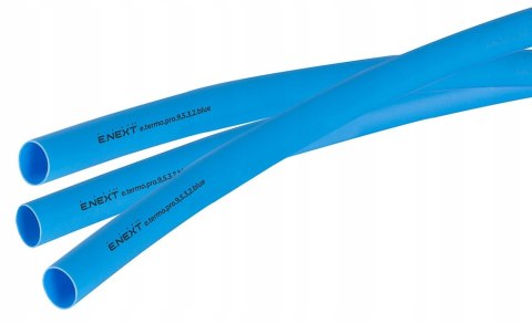 E.NEXT e.termo.pro.9,5.3,2.blue - Rurka termokurczliwa z klejem 9,5mm/3,2mm niebieska długość 1m