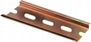 Szyna DIN perforowana długość 10cm zestaw 5 sztuk