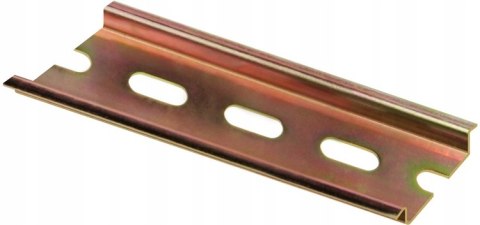 Szyna DIN perforowana długość 10cm zestaw 5 sztuk