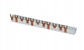 Szyna łączeniowa 1m (100cm) 3.63 typu u (widełkowa), 3-biegunowa 63A