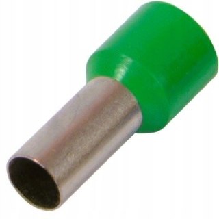Tulejka izolowana 1mm2 dł=12 zielona 100 szt.