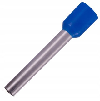 Tulejka izolowana 2,5 mm2 dł=18 niebieska 100 szt.