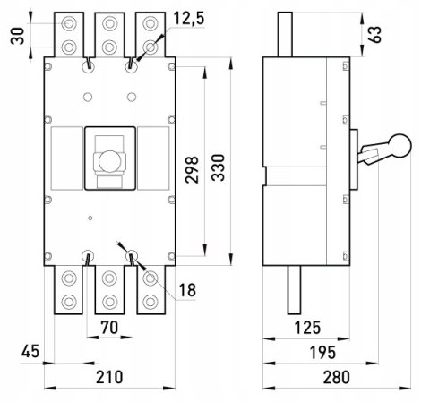 Wyłącznik automatyczny 3P 1600A