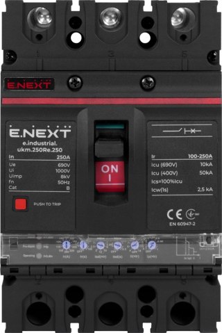 E.NEXT e.industrial.ukm.250Re.250 - Wyłącznik mocy 250A z wyzwalaczem elektronicznym