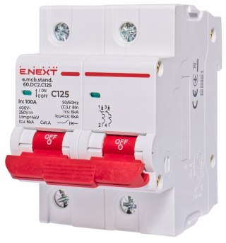 Wyłącznik nadprądowy AC/DC C125 125A 2P 250V DC / 400V AC 6kA