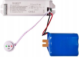 Zestaw do awaryjnego zasilania oświetlenia LED 40W, 1 godzina pracy
