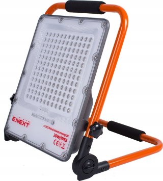 E.NEXT e.LED.flood.stand.emerg.20 - Reflektor LED akumulatorowy 20W 1000lm IP65