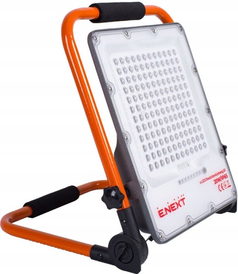 E.NEXT e.LED.flood.stand.emerg.20 - Reflektor LED akumulatorowy 20W 1000lm IP65