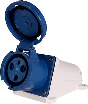 Gniazdo przemysłowe stałe 230V 3P 63A IP67 2P+PE
