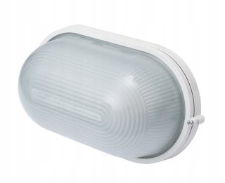 Lampa kinkiet ścienno-sufitowa owalna E27 biała 60W