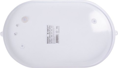 E.NEXT e.light.1401.1.60.27.white - Lampa kinkiet ścienno-sufitowa owalna E27 biała 60W