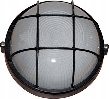 E.NEXT e.light.1303.1.60.27.black - Lampa kinkiet ścienno-sufitowa z osłoną E27 czarna 60W
