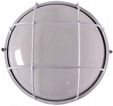 E.NEXT e.light.1303.1.60.27.white - Lampa kinkiet ścienno-sufitowa z osłoną E27 biała 60W