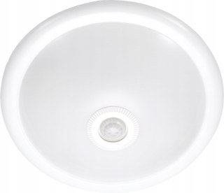 Lampa sufitowa czujnikiem ruchu 2x E27 biała 360°