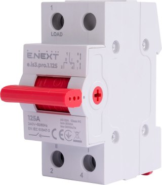 Przełącznik na trzy pozycje 1-0-2 1P 125A 230V/240V