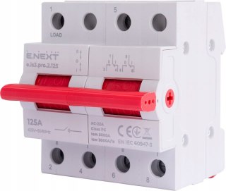 Przełącznik na trzy pozycje 1-0-2 2P 125A 230V/415V
