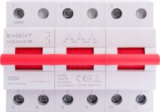 Przełącznik na trzy pozycje 1-0-2 3P 125A 230V/415V