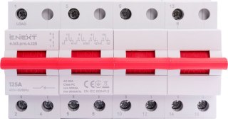 Przełącznik sieć-agregat trzy pozycje 1-0-2 4P 125A 230V/415V