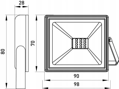 Reflektor naświetlacz lampa LED 10W 6000k IP65