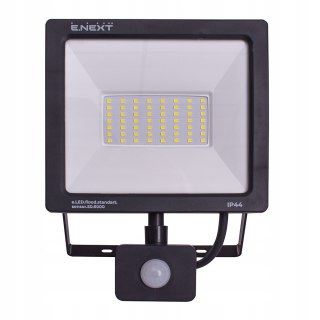 Reflektor naświetlacz lampa LED 50W 6000k IP65 z czujnikiem ruchu