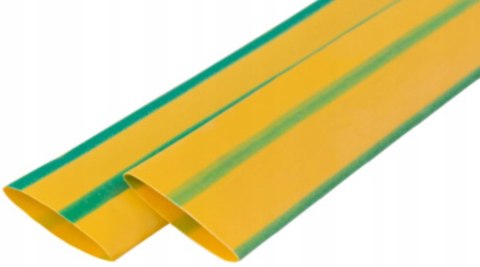 E.NEXT e.termo.stand.30.15.yellow-green - Rurka termokurczliwa 30mm/15mm żółto-zielona długość 1m