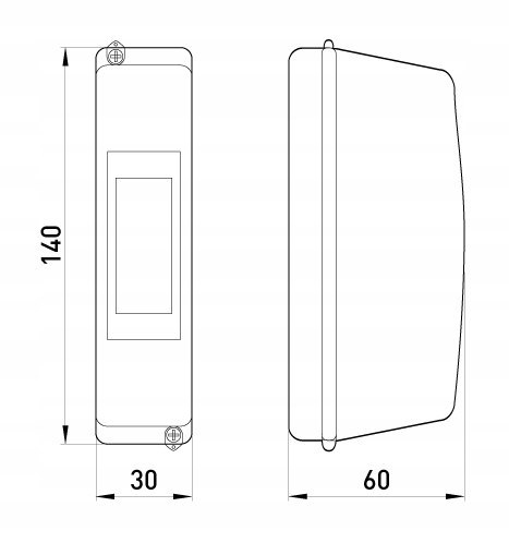 E.NEXT e.plbox.stand.01 - Skrzynka rozdzielnica plastikowa jedno modułowa 1MOD IP40