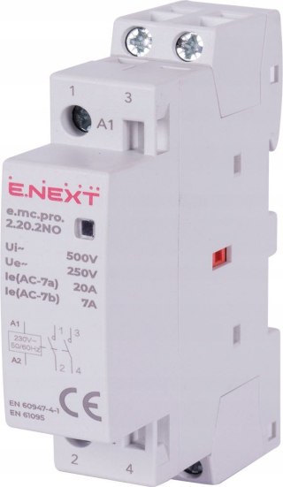 Stycznik modułowy PRO 2P 20A 2NO 230V