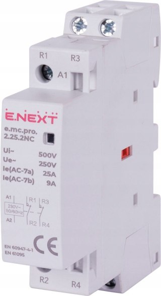 Stycznik modułowy PRO 2P 25A 2NC 230V