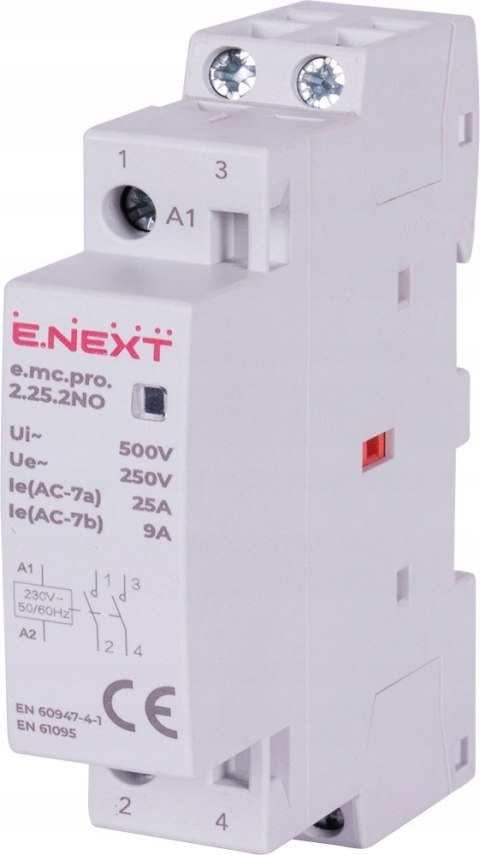 Stycznik modułowy PRO 2P 25A 2NO 230V