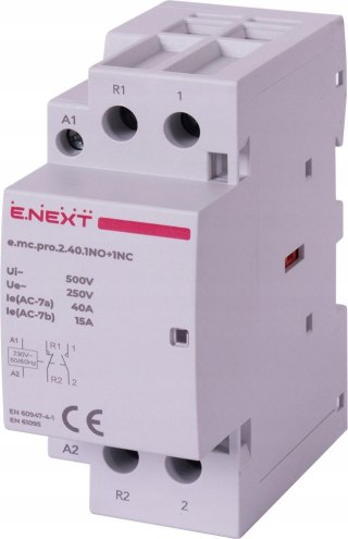 Stycznik modułowy PRO 2P 40A 1NO+1NC 230V