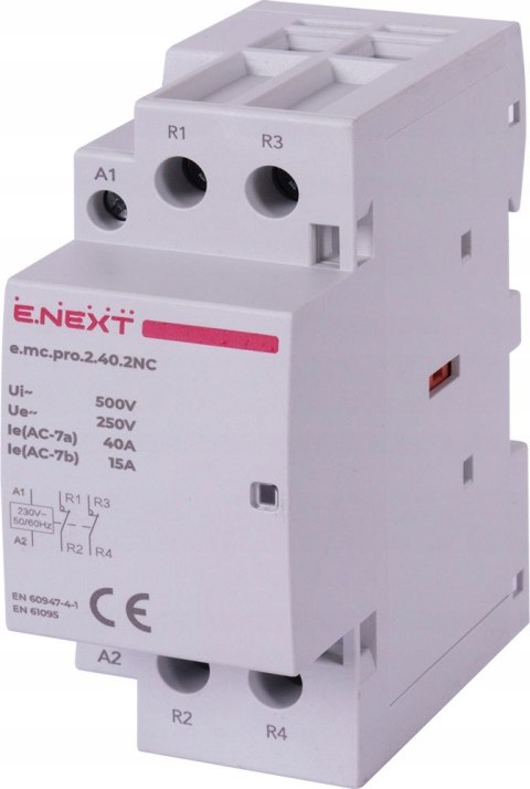Stycznik modułowy PRO 2P 40A 2NC 230V