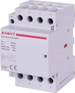 Stycznik modułowy PRO 4P 40A 4NO 230V