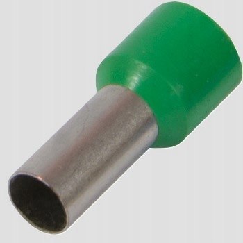 Tulejka izolowana 16mm2 100 szt zielona