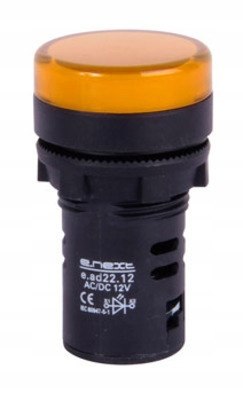 E.NEXT e.ad22.24.yellow - Wskaźnik LED 22mm 24V AC/DC żółty