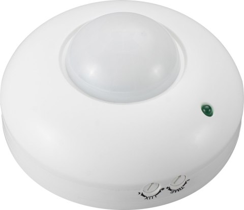 Czujnik ruchu na podczerwień sufitowy 180° IP20 biały