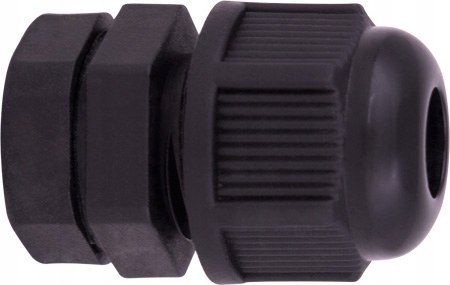 Dławik kablowy czarny 12mm 10 sztuk IP 68