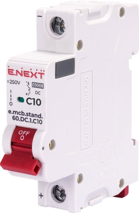 Wyłącznik nadprądowy DC C10 10A 1P 250V 6kA