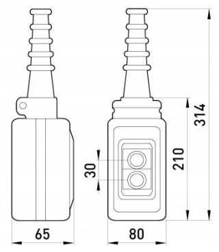 Kaseta sterownicza GÓRA+DÓŁ 2NO+2NC