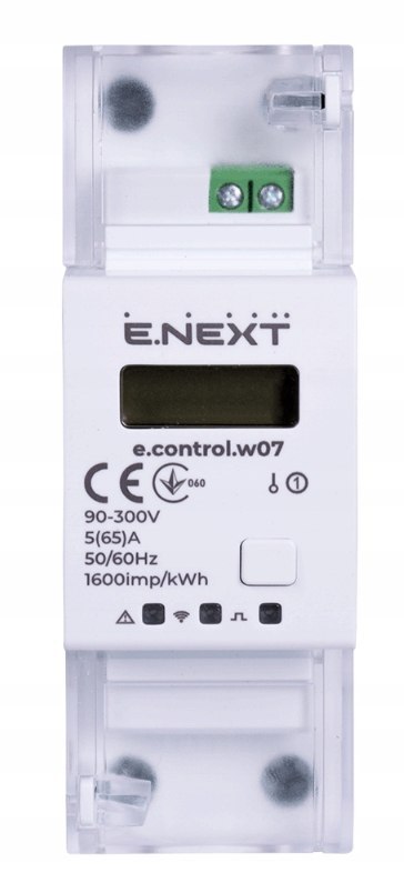 E.NEXT e.control.w07 - Licznik jednofazowy WIFI z przekaźnikiem smart Life