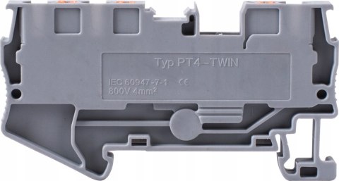 Listwa zaciskowa na szynę DIN 4.mm2 3 styki 5szt