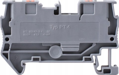 Listwa zaciskowa na szynę din 4mm2 5 sztuk