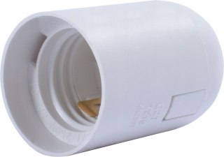 Oprawka plastikowa biała E27