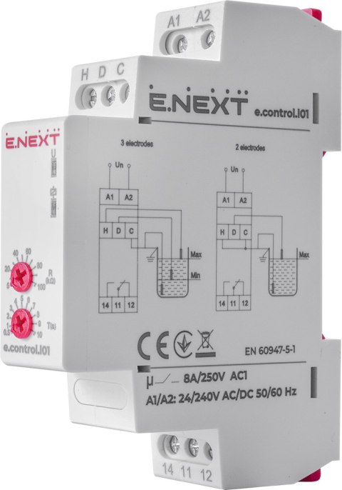 E.NEXT e.control.l01 - Przekaźnik kontroli poziomu cieczy