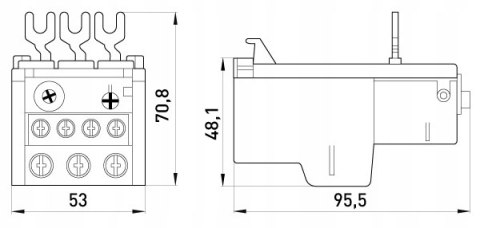 E.NEXT e.industrial.ukh.40.36 - Przekaźnik termiczny max prąd 40A, zakres 24-36A