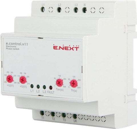 E.NEXT e.control.v11 - Przekaźnik wyboru/przełącznik faz 230V 16A 4P