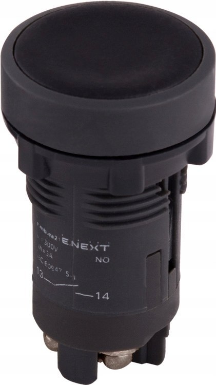 Przycisk plastikowy tablicowy czarny 1NO
