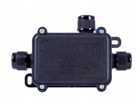 E.NEXT e.wdb.cnp723.3 - Puszka przyłączeniowa/łączeniowa z listą zaciskową 133x81x42mm IP68