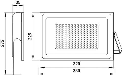 Reflektor naświetlacz lampa LED 150W 6000k IP65