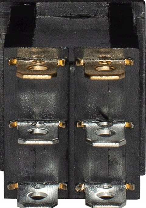 Włącznik kołyskowy 2x ON/OFF 6 pin z sygnalizacją