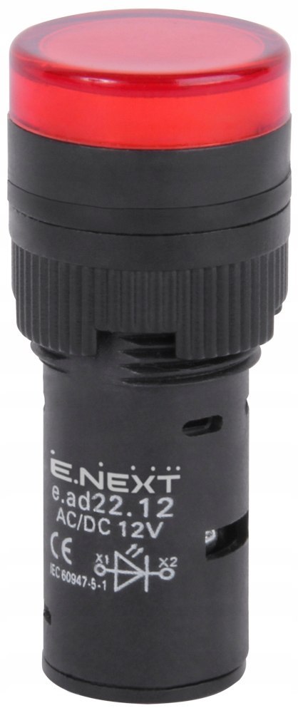 E.NEXT e.ad22.230.white - Wskaźnik LED ?22mm 230V AC biały
